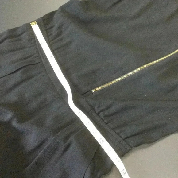 J. Crew Womens Black Sleeveless Lined Asymmetric Zip Jumpsuit One-Piece Size 4 - Picture 10 of 15